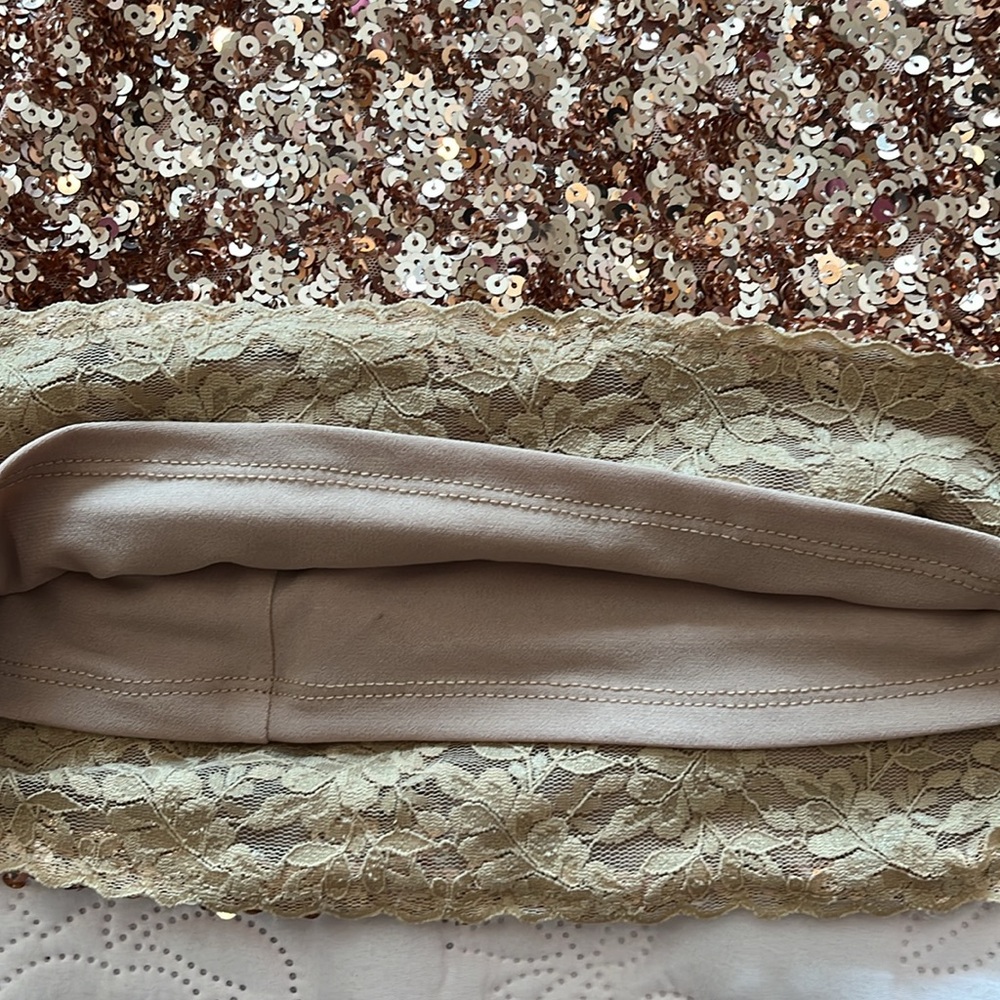 NWT Dress the Population Zoe Sequin Mini Dress - Picture 8 of 10